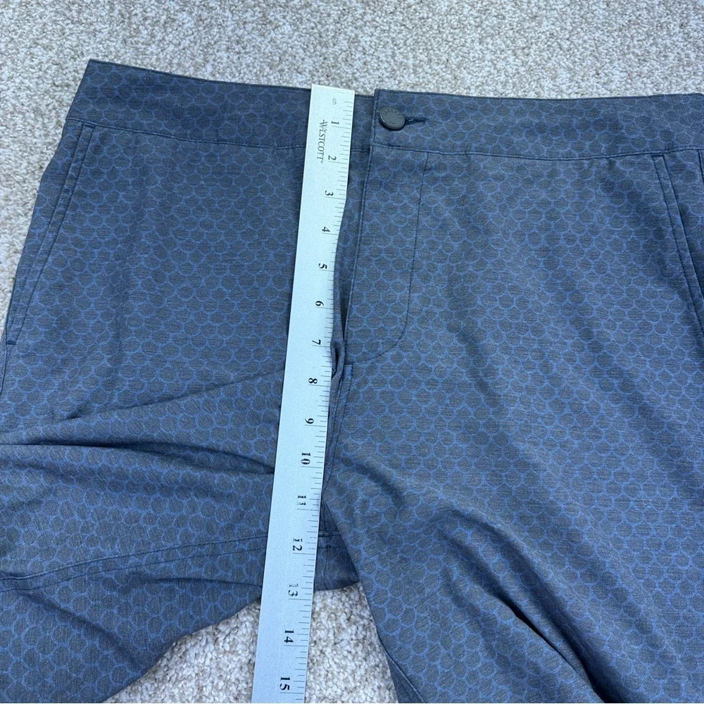 Faherty Athletic Shorts Blue and Gray Mens Size 32
